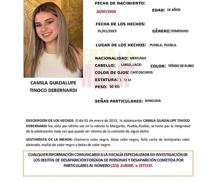 ¡Alerta Amber! Camila de 16 años desapareció en la Margarita