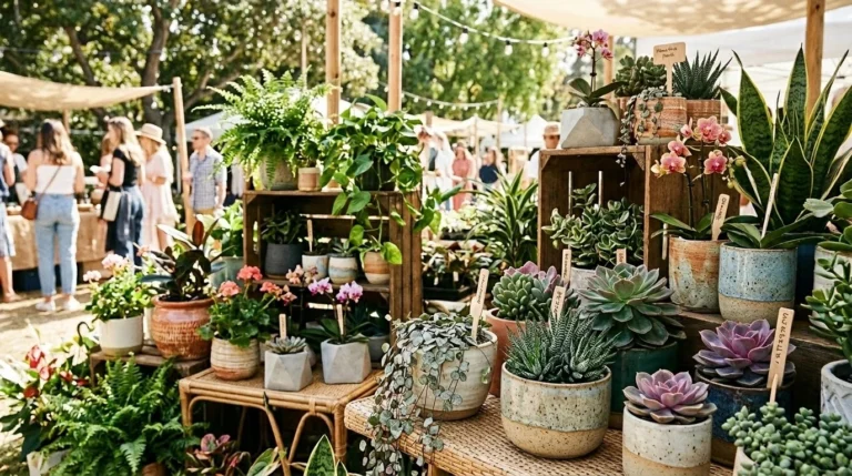 Exhibici&oacute;n de plantas, suculentas y macetas artesanales en el Plant Fest Puebla en Gran Atrio Cholula